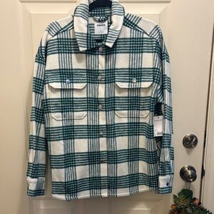 Sonoma Green and White Checkered Utility Jacket